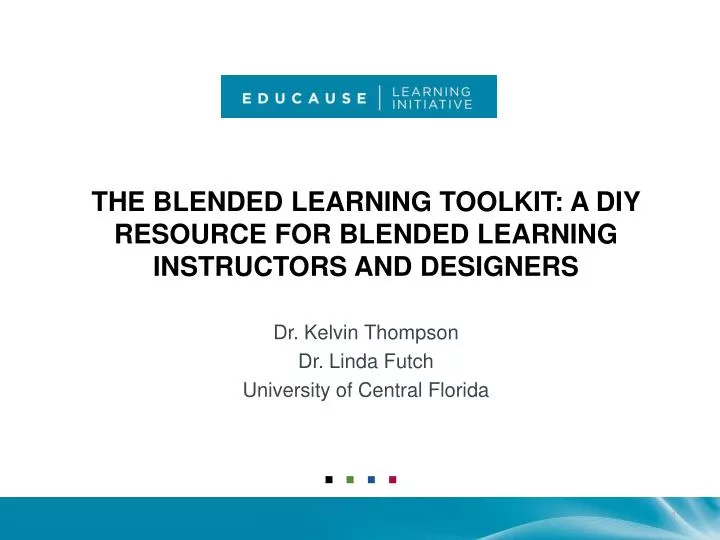 the blended learning toolkit a diy resource for blended learning instructors and designers