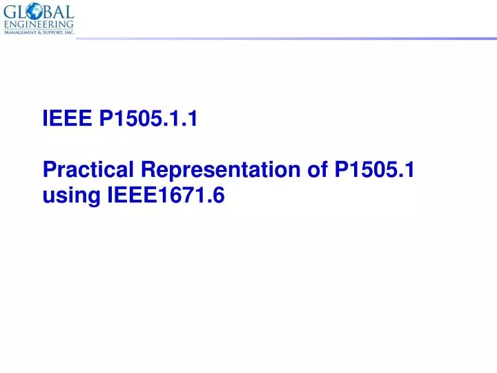 ieee p1505 1 1 practical representation of p1505 1 using ieee1671 6