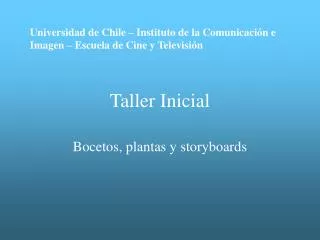 taller inicial