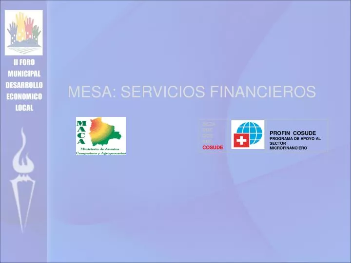 mesa servicios financieros