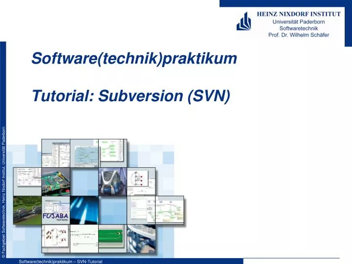 software technik praktikum tutorial subversion svn