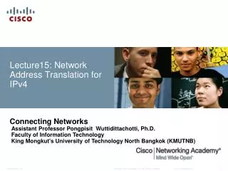 Lecture15: Network Address Translation for IPv4