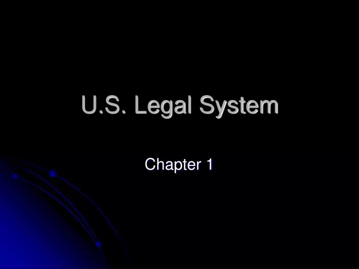 u s legal system