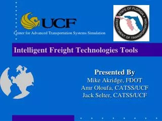 Intelligent Freight Technologies Tools