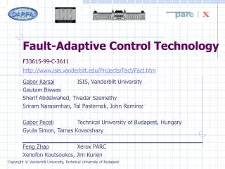 Fault-Adaptive Control Technology F33615-99-C-3611
