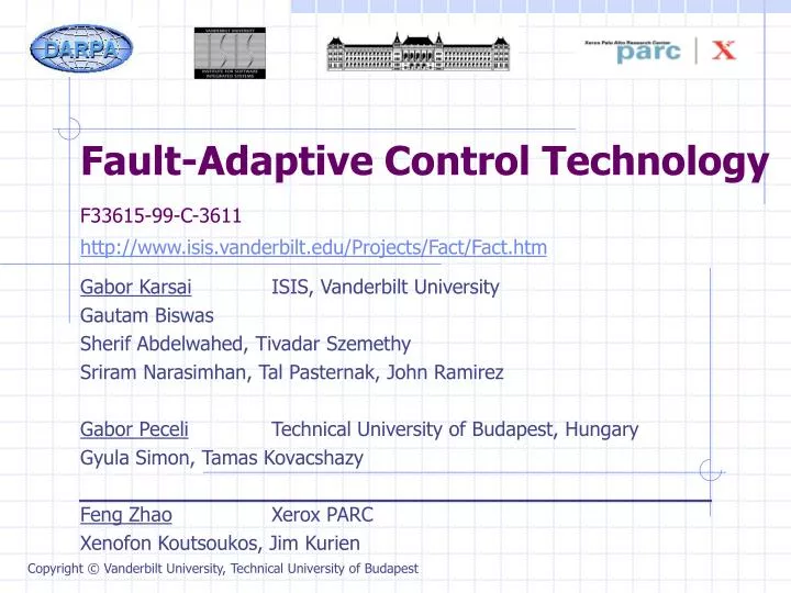 fault adaptive control technology f33615 99 c 3611