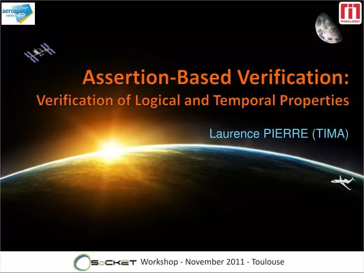 assertion based verification verification of logical and temporal properties