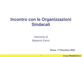 intervento di massimo sarmi