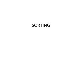 sorting