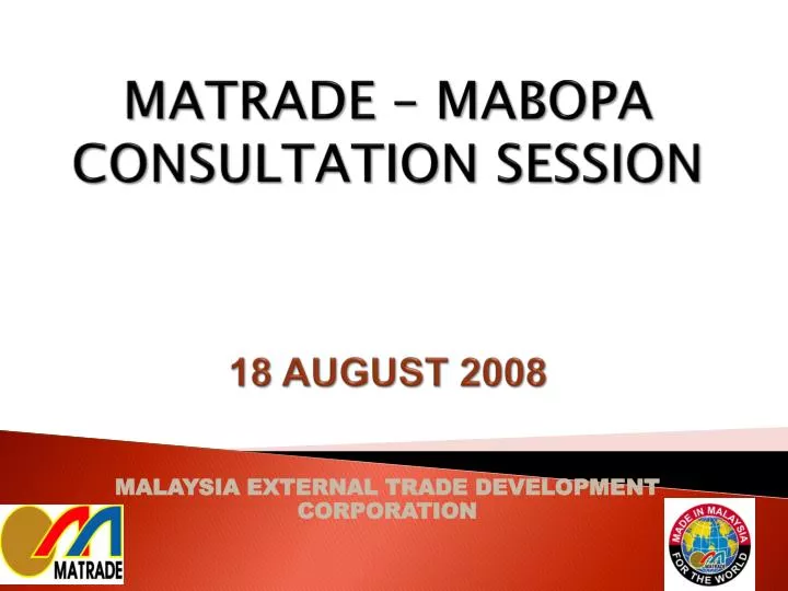 matrade mabopa consultation session 18 august 2008