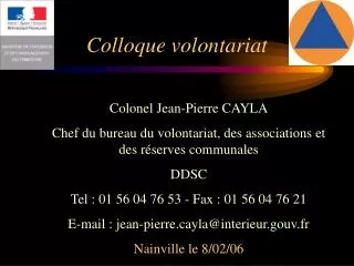 colloque volontariat