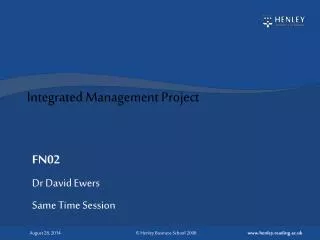Integrated Management Project