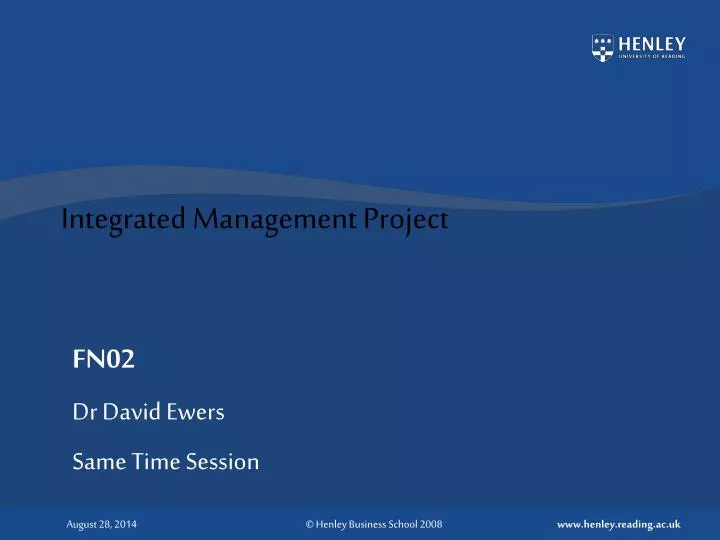 integrated management project