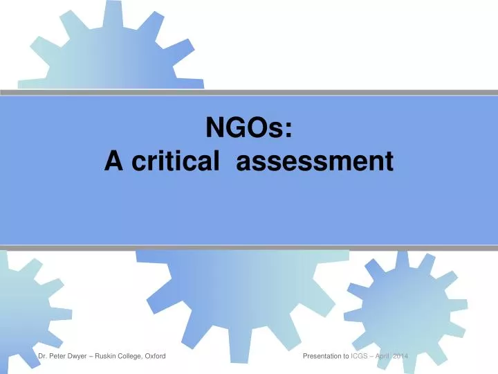 ngos a critical assessment