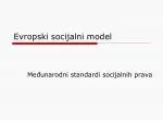 Evropsk i socijalni model - slide 1