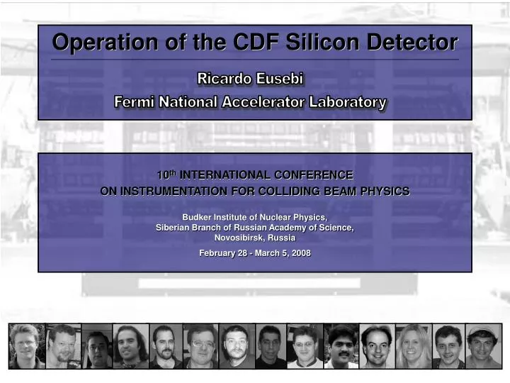 operation of the cdf silicon detector