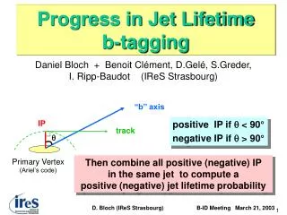 Progress in Jet Lifetime b-tagging