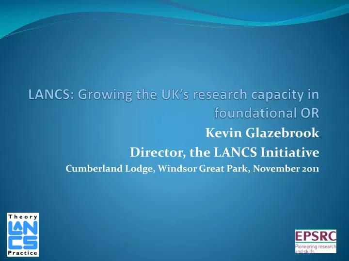 lancs growing the uk s research capacity in foundational or