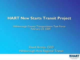 David Armijo, CEO Hillsborough Area Regional Transit