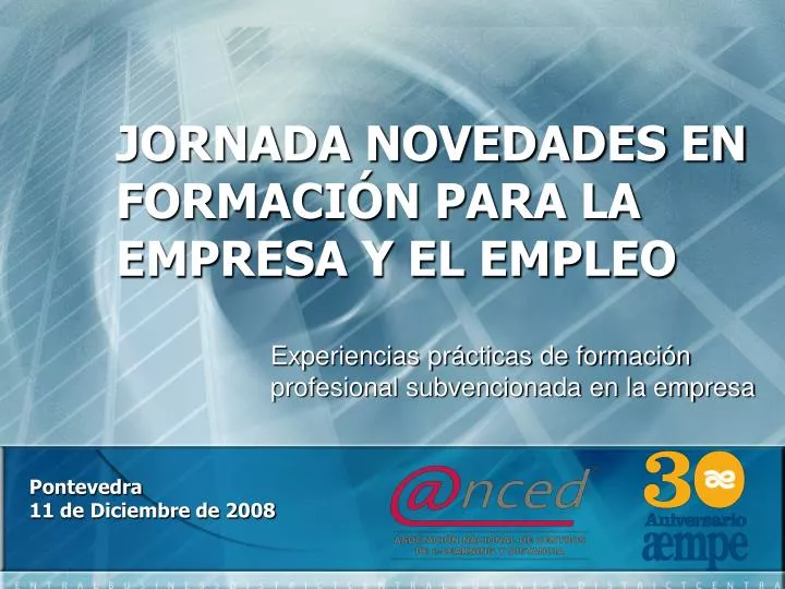 jornada novedades en formaci n para la empresa y el empleo