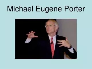 michael eugene porter