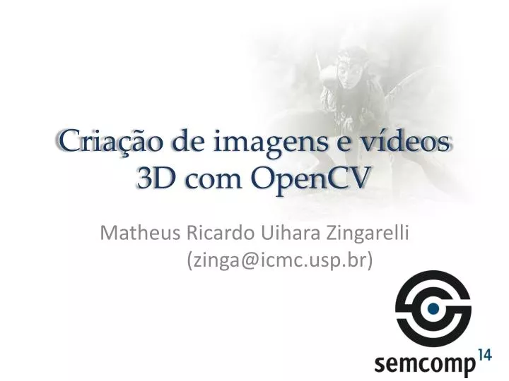 cria o de imagens e v deos 3d com opencv
