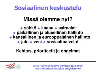 sosiaalinen keskustelu