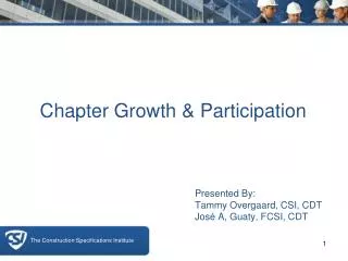 Chapter Growth &amp; Participation