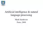 Artificial intelligence &amp; natural language processing - slide 1