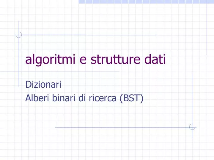 algoritmi e strutture dati