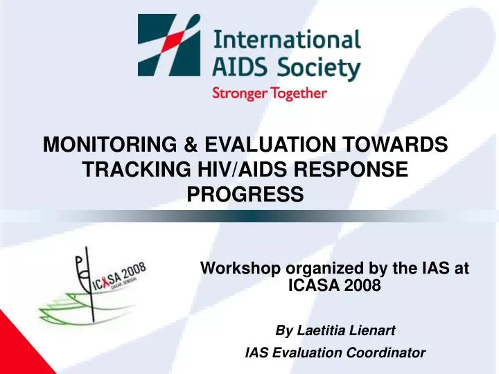 monitoring evaluation towards tracking hiv aids response progress