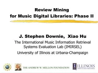 Review Mining for Music Digital Libraries: Phase II