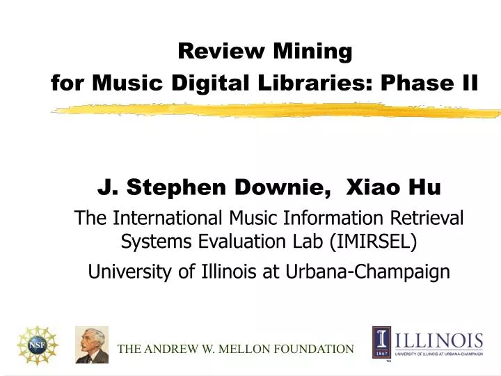 review mining for music digital libraries phase ii