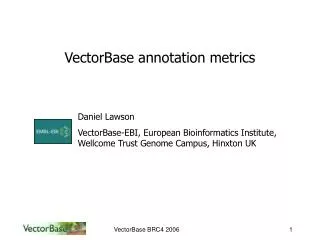 VectorBase annotation metrics