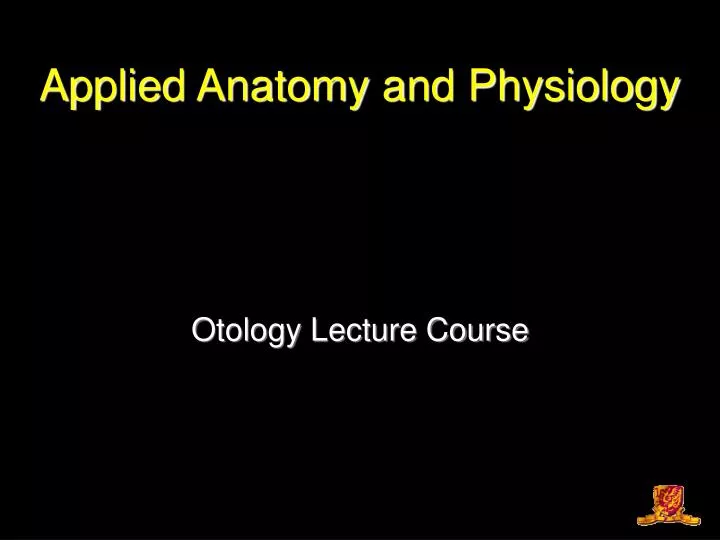 applied anatomy and physiology