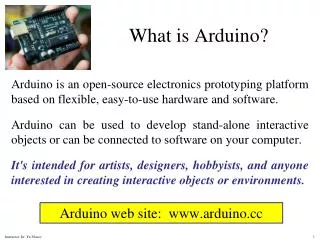 What is Arduino ?