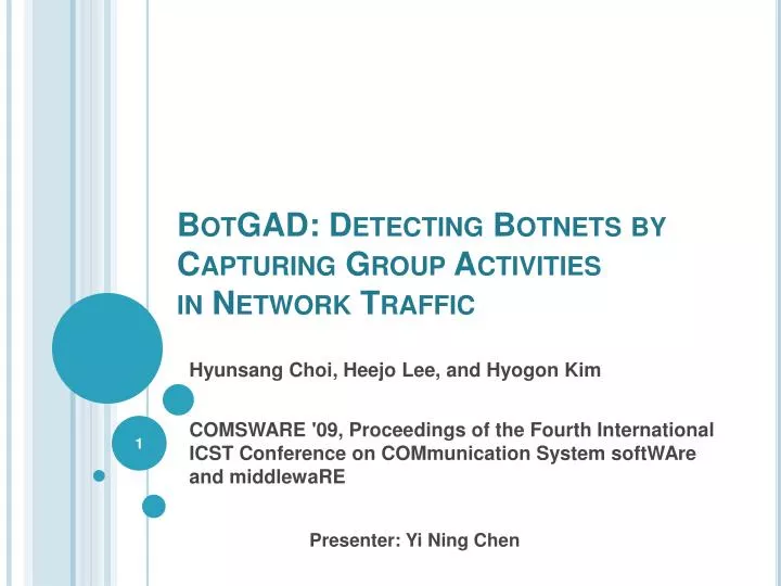 botgad detecting botnets by capturing group activities in network traffic