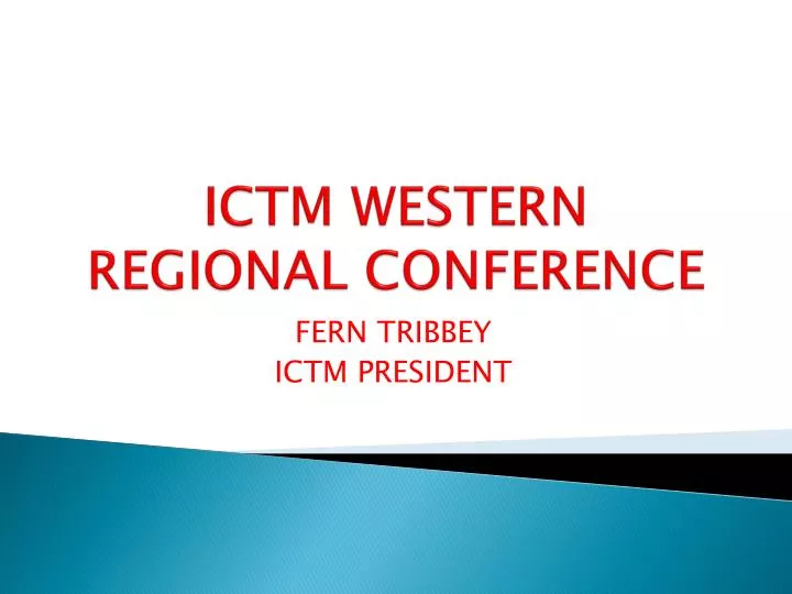 ictm western regional conference
