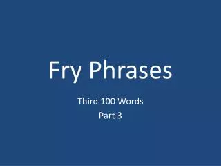 Fry Phrases