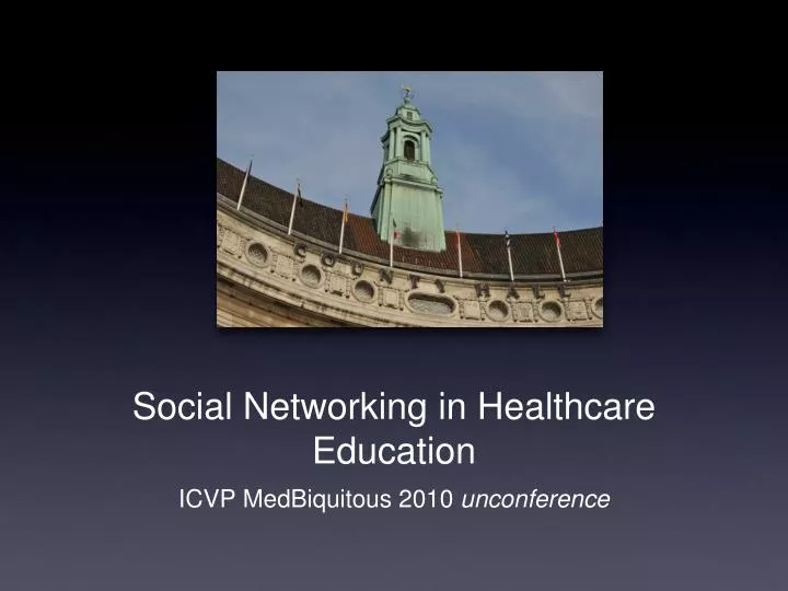 social networking in healthcare education