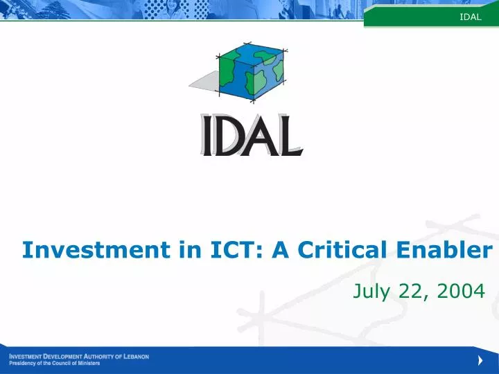 investment in ict a critical enabler