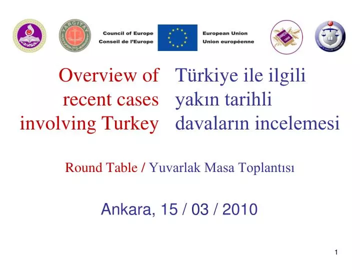 overview of recent cases involving turkey