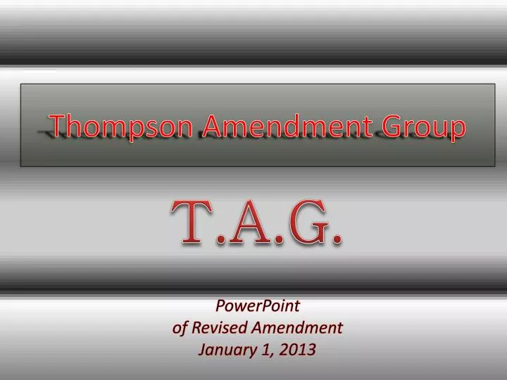 thompson amendment group