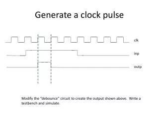 Generate a clock pulse