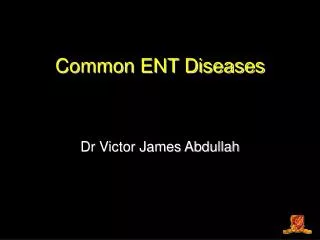 Common ENT Diseases