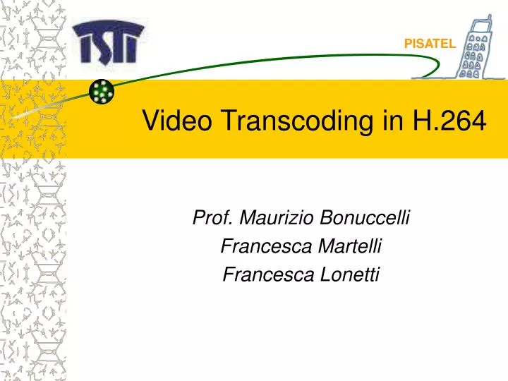 video transcoding in h 264