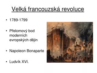 velk francouzsk revoluce