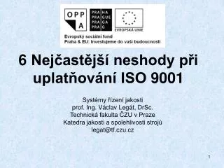6 nej ast j neshody p i uplat ov n iso 9001