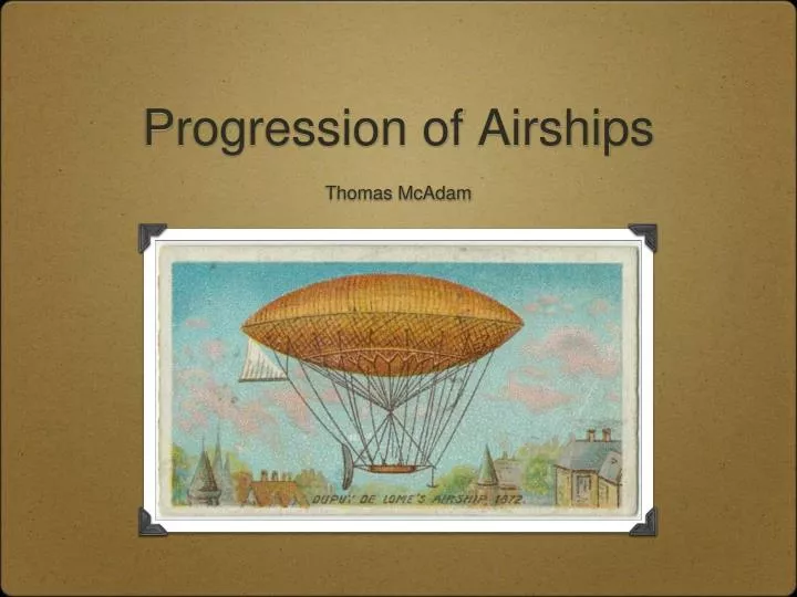 progression of airships