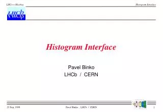 Histogram Interface